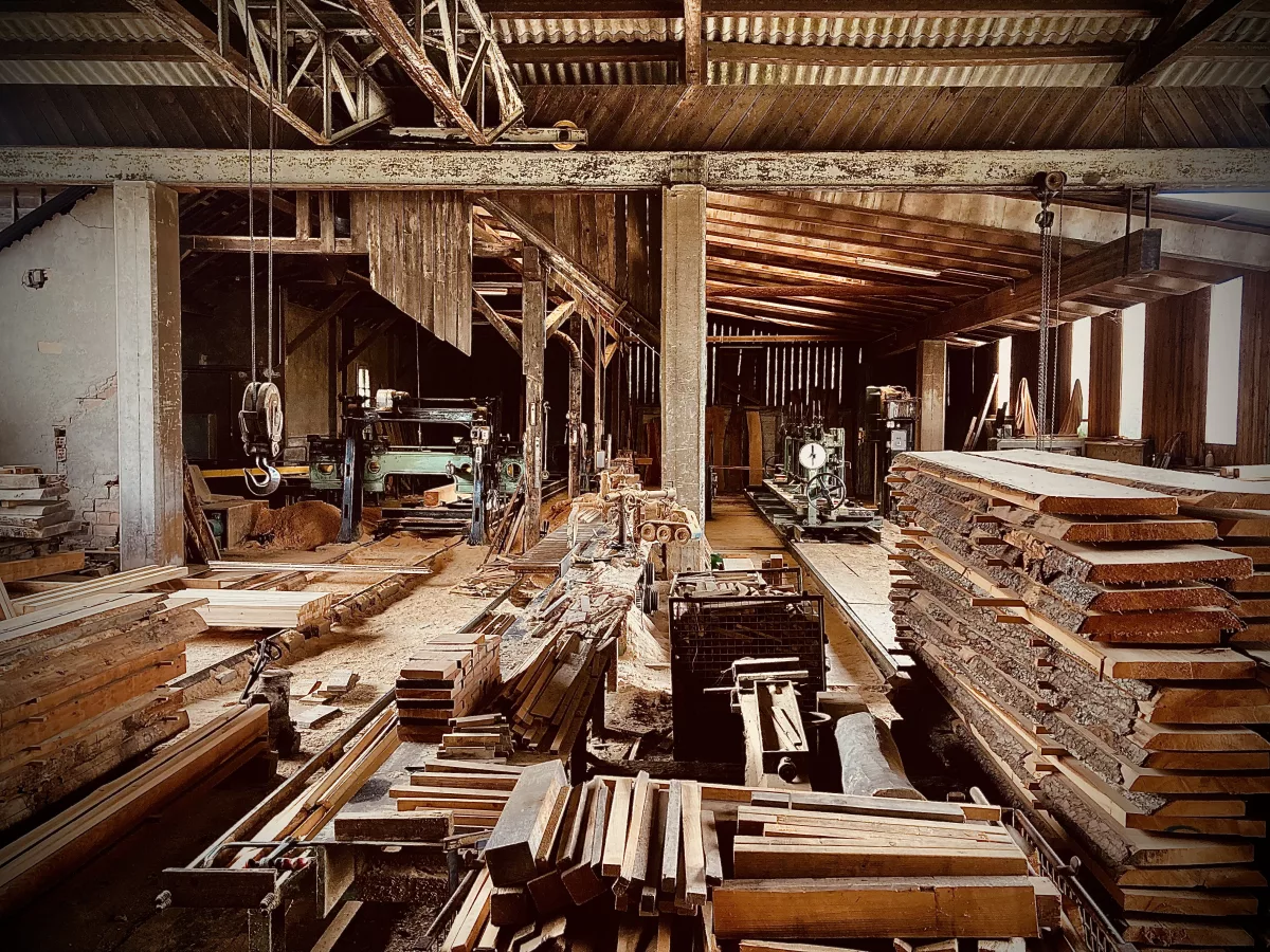 La scierie du village